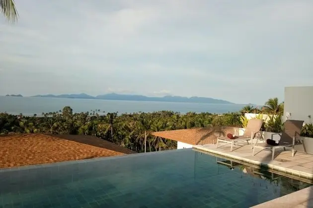 12 Bedroom Luxury Twin Sea View Villas SDV227/204-By Samui Dream Villas - Havuz