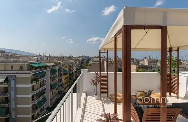 126m² homm Penthouse, Amazing Acropolis View, 9 ppl