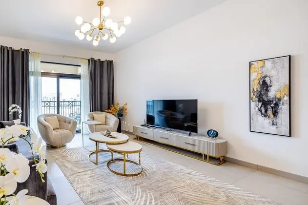 1Bed with Burj and Sea View Rahaal 1 MJL - Oda Düzeni