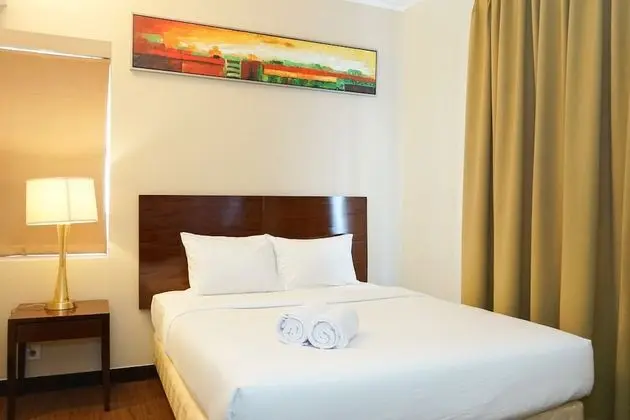 1BR Queen Bed at Ancol Marina Apartment near Dufan