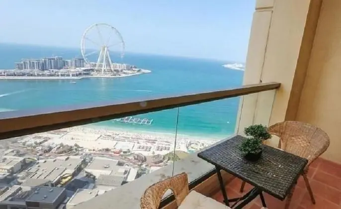 2 BR Apt Ocean Palm & Atlantis View - Oda Manzaraları