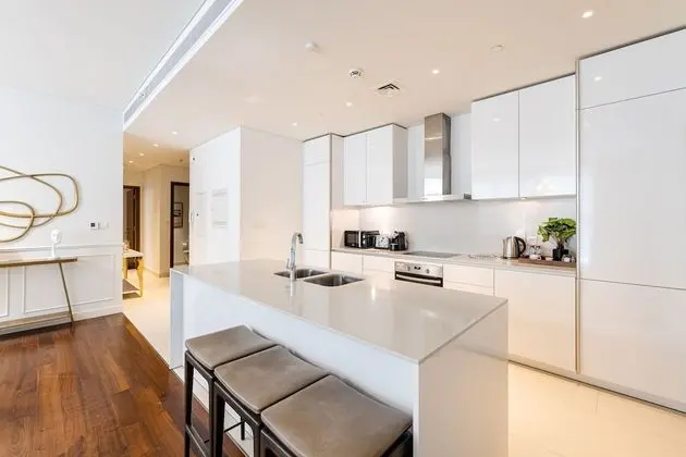 2BR City Walk B9 With Direct Pool Access - Mutfak