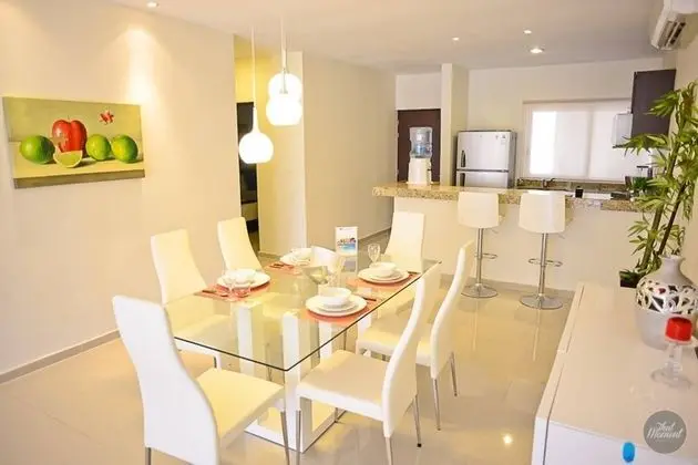 3 Br Penthouse With Private Rooftop Jacuzzi, Pool, Gym Beach Club, Sabbia - Yerinde Yemek
