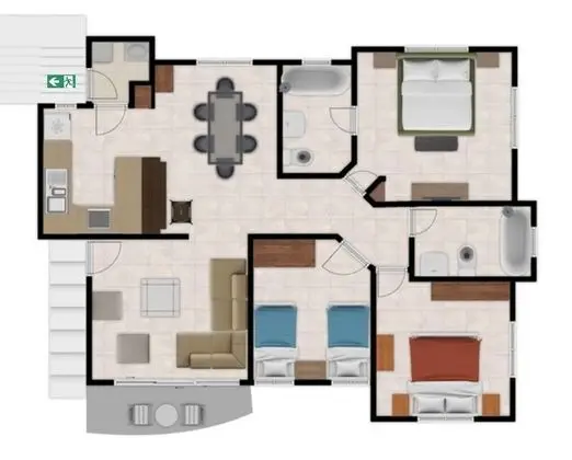 3dr Huge Lovely Apt To Enjoy, Poolpatio 4 Parties - Oda