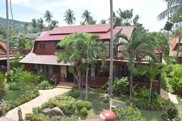 4 bedroom beachfront Villa 3 SDV024-By Samui Dream Villas - Dış Mekan
