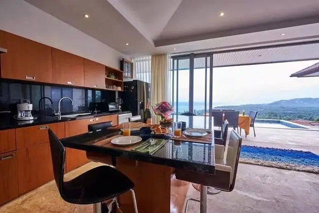 5 Bedroom Seaview Villa Lamai SDV135-By Samui Dream Villas - Mutfak