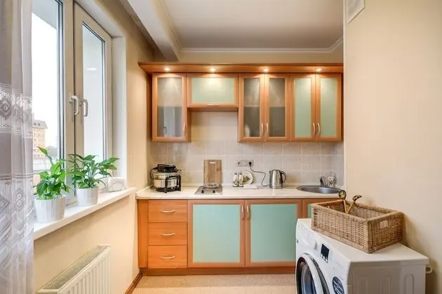 #514 OREKHOVO APARTMENTS near Tsaritsyno park - Mutfak