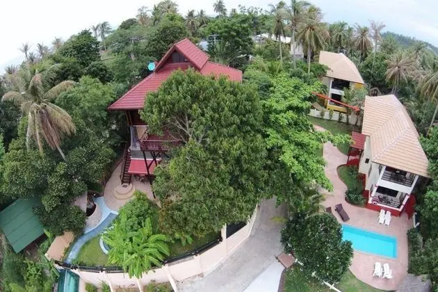 6 Bedroom Bay & Island View Twin Villa Koh Phangan SDV233/234-By Samui Dream Villas - Dış Mekan