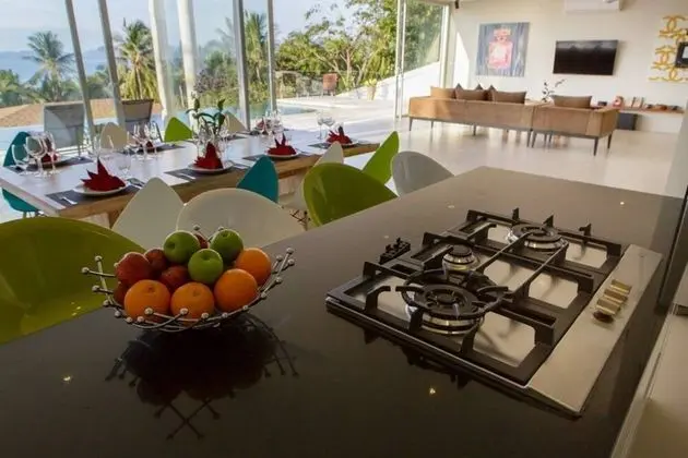 6 BR Luxury Seaview Villa Bang Po -Asi - Mutfak