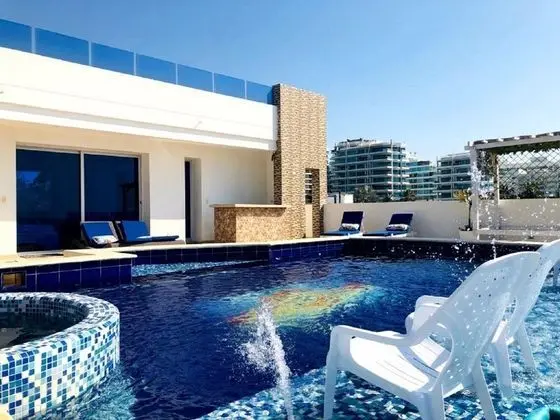 6mb-1 Mansion In Cartagena On The Beach With Air Conditioning And Wifi - Havuz