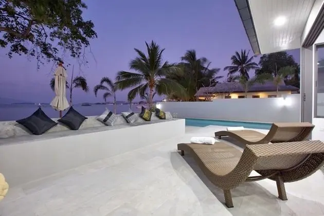 7 Bed Beautiful Beach Front Villa SDV031-By Samui Dream Villas - Öne Çıkan Resim