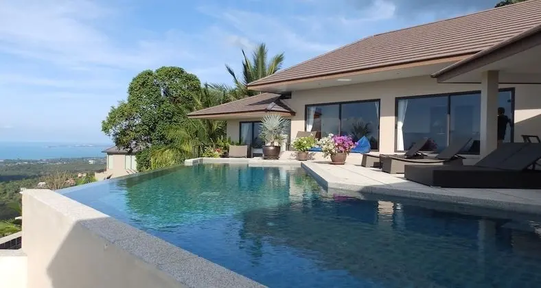 7 Bedroom Sea View Villa SDV227A-By Samui Dream Villas - Havuz