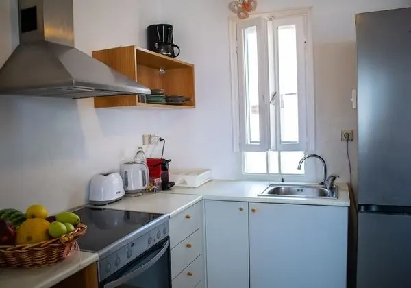 Villa 78 m2 in Agia Irini, 350 Meter to the Beach for 4 Guests With Pool Access - İç Mekan
