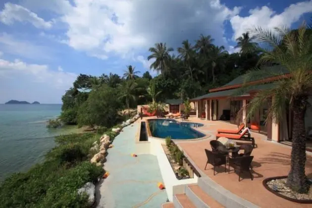 8 Bedroom Sea Front Twin Villa Koh Phangan SDV231/234-By Samui Dream Villas - Havuz