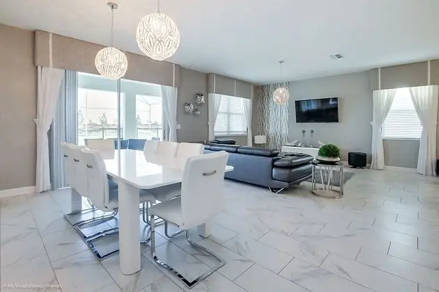 8911sd Champions Gate 8 Bedroom Resort Villa - Mutfak
