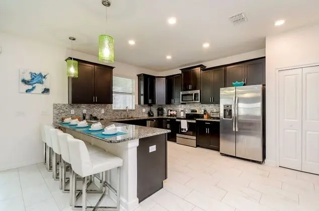 9037hs 6 Bedroom 6 Bathroom Champions Gate Villa - Mutfak