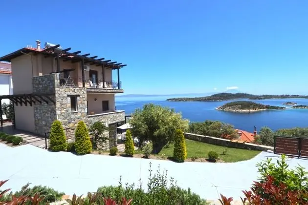 Aeriko Amazing Sea View Villa Galini - Dış Mekan