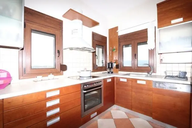 Aeriko Amazing Sea View Villa Galini - Mutfak
