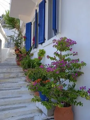 Alkistis Cozy By The Beach Apt in Ikaria Island, Therma Ground Floor - Dış Mekan
