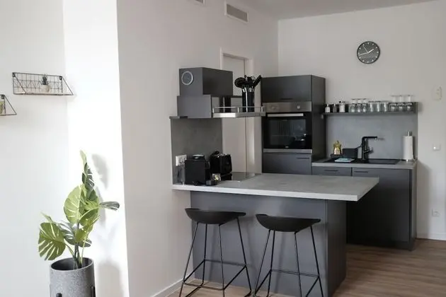 aparthotel glück auf Düppelstrasse - Mutfak