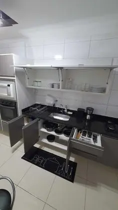 Apartamento Completo Guilhermina 82 - Mutfak