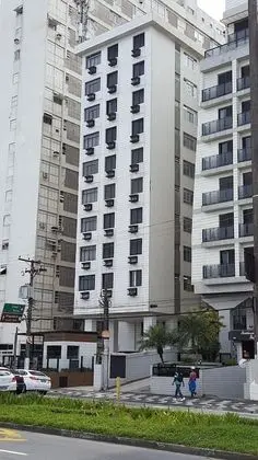 Apartamento em frente a Praia Santos - Dış Mekan
