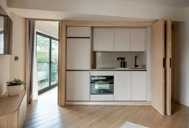 Apartamentos Líbere Bilbao Museo - Mutfak