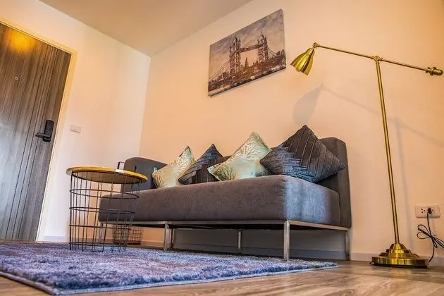 Apartment 450m from BTS with Sky Pool - bkbloft8 - Oda Düzeni