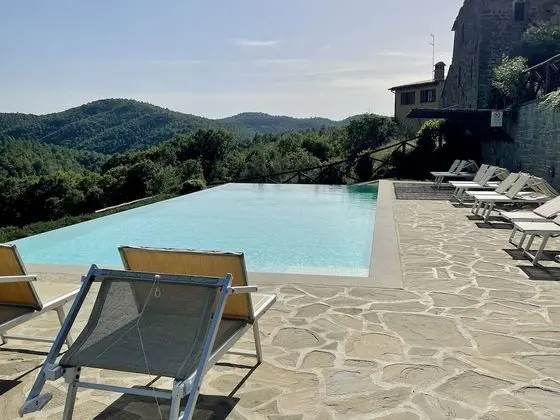 Apartment in a Modern Holiday Home With Swimming Pool in Anghiari - Havuz