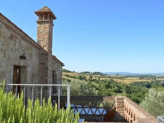 Apartment in the Village of Asciano With 2 Pools in the Hills of Siena - Dış Mekan