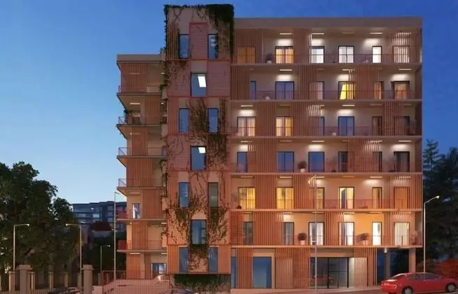 Apartments in front of the Park