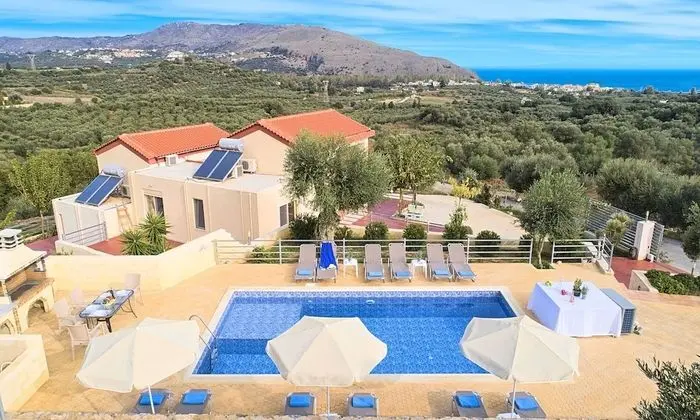 Aqua Blue Villas with Heated Pool - Dış Mekan