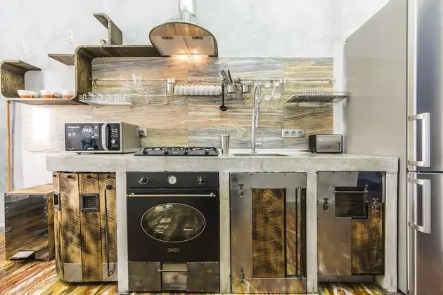Art Apartment Kiev City Center - Mutfak