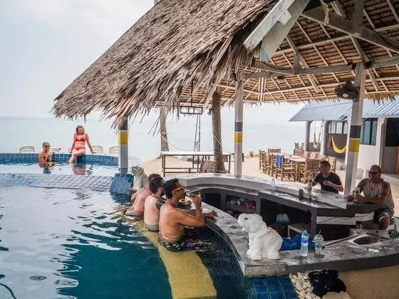 Asia Blue - Beach Hostel Hacienda - Budget Double Room - Öne Çıkan Resim