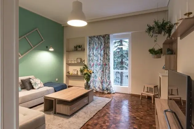 Athenian Gem in Kolonaki boho-chic apt