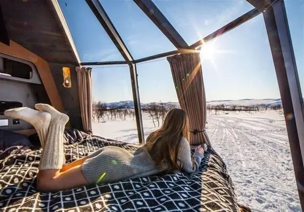 Aurora Hut Dundret Lapland - İç Mekan