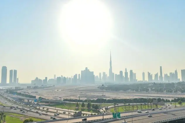 Azizi Studio Apt with Burj Khalifa View - Dış Mekan