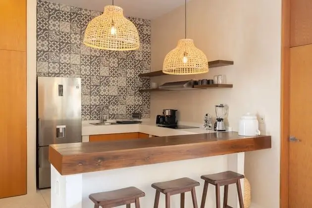 Villa Bambú - Your Jungle Hideaway at Aldea Zama - Mutfak