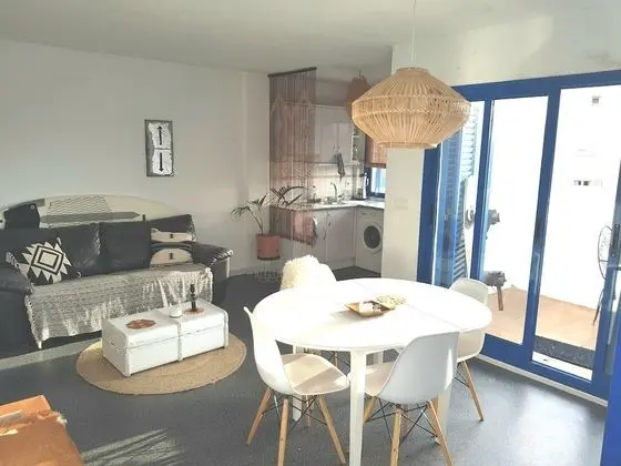 Beach House with Balcony and beach view