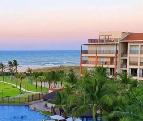BEACH LIVING, FRENTE MAR, 400M DO B PARK, com TOBOAGUA E RESTAURANTE