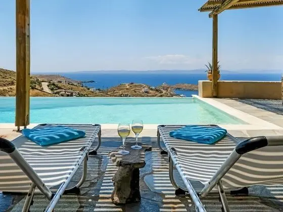 Beautiful Villa in Kea Island, 1st Island Under Athens, Views Nicolas Golf