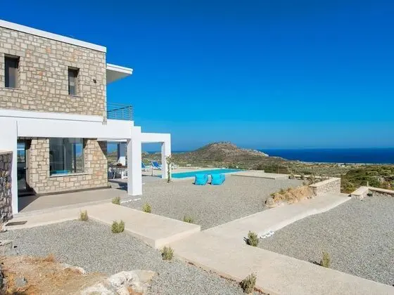 Beautiful new Luxury Villa With Infinity Pool, Outside Kitchen and sea View - Dış Mekan