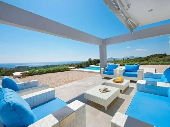 Beautiful new Luxury Villa Near the Coast, Nice Pool, Beautiful sea View, Rhodes - Havuz