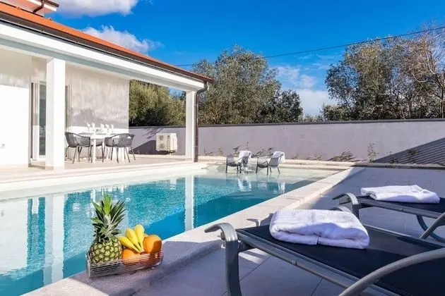 Beautiful Villa With Swimming-pool in Pula Croatia - Havuz