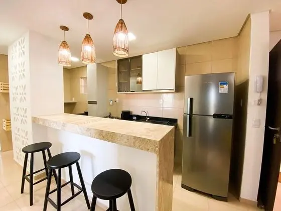 Belíssimo apartamento no Porto das Dunas - Mutfak