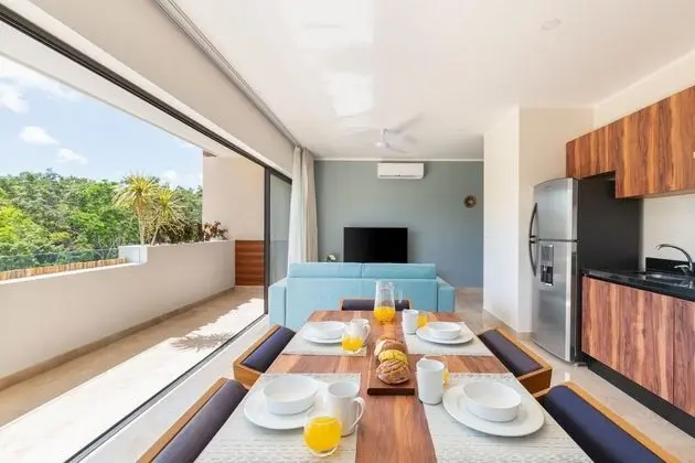 Best 2 BR Apartment Aldea Zama Sunny Sky Pools GYM Peaceful Location Concierge - Oda