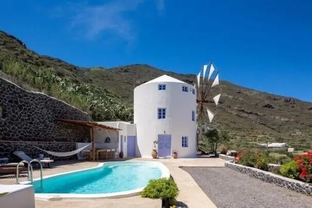 Blue Windmill Villa in Imerovigli - Oda