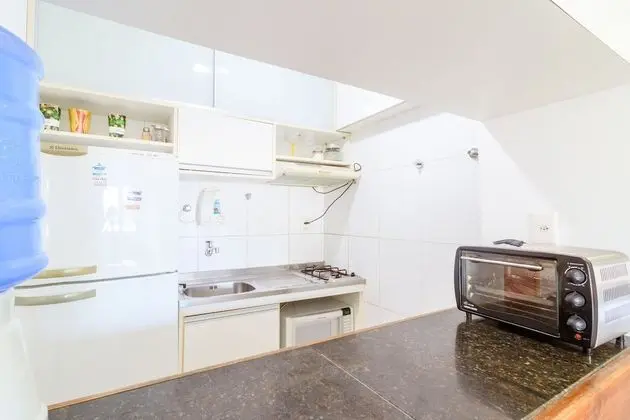 BR04 Quarto e Sala Edifício Summer Flat - Mutfak
