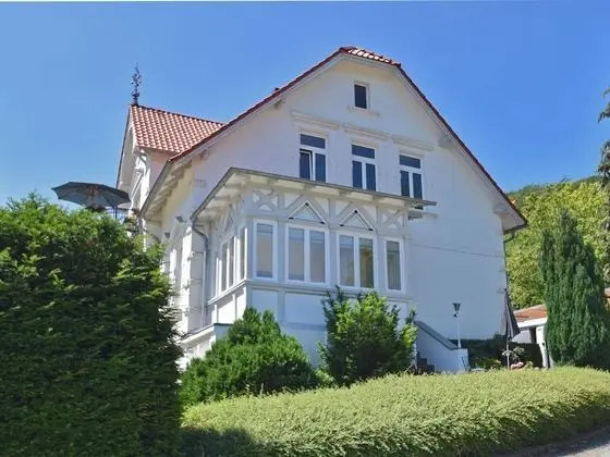Bright Ground Floor Apartment in Blankenburg in the Harz Mountains With Wood Stove and Library