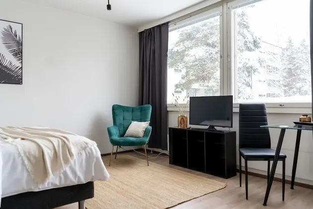 Bright studio apartment in Kaivoksela